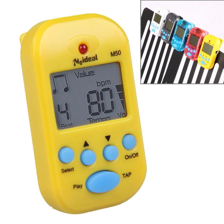 Mini Professional Electronic Piano Violin Clip High-quality Metronome Digital Tuner M50