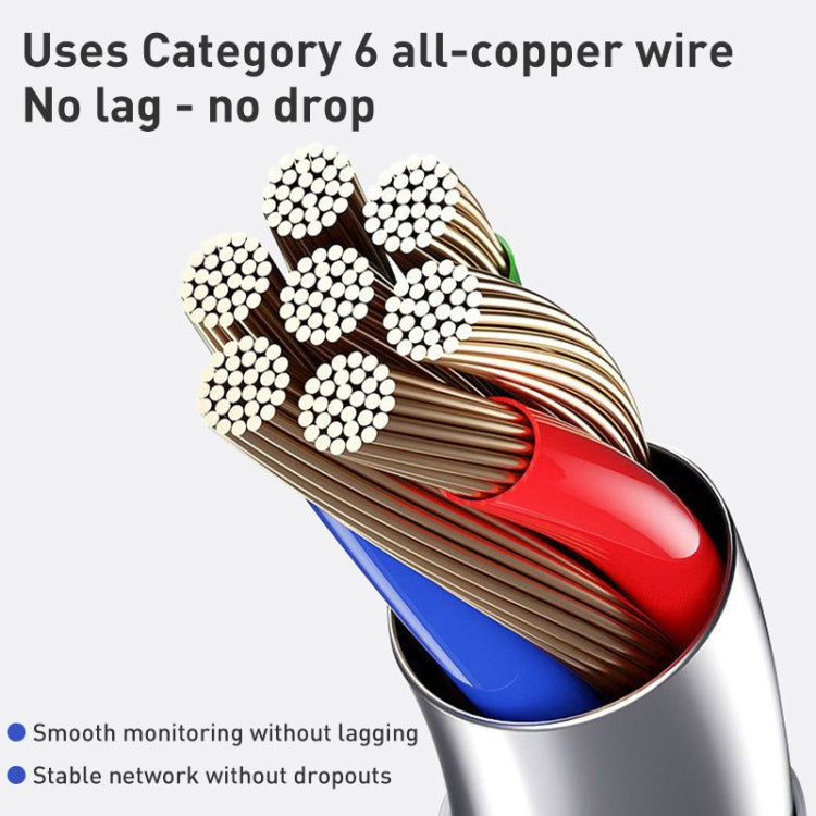 2 in 1 RJ45 POE Injector and Splitter Cable Set with 2.1x 5.5mm Female & Male DC Jack(Black)