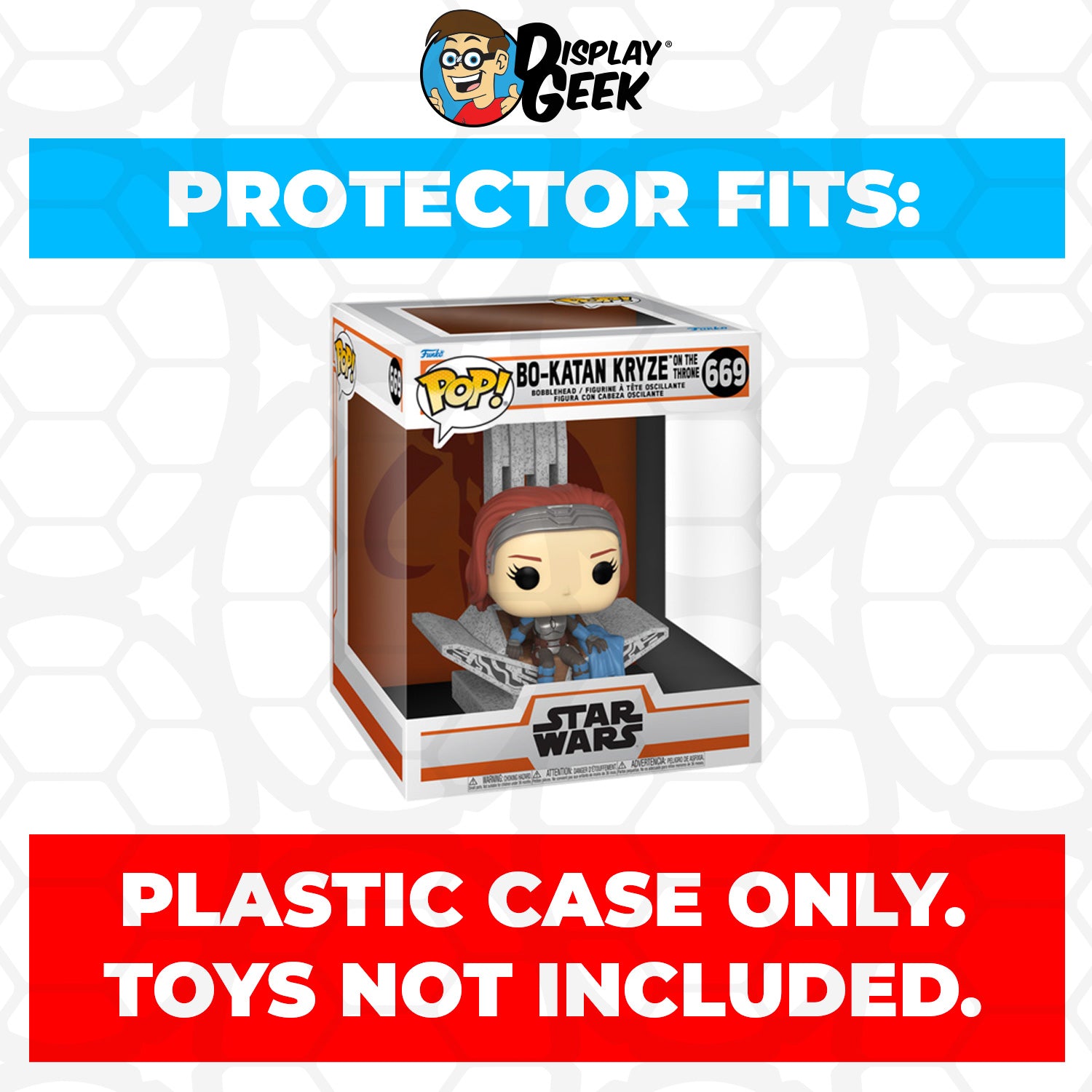 Pop Protector for Bo-Katan Kryze on the Throne #669 Funko Pop Deluxe