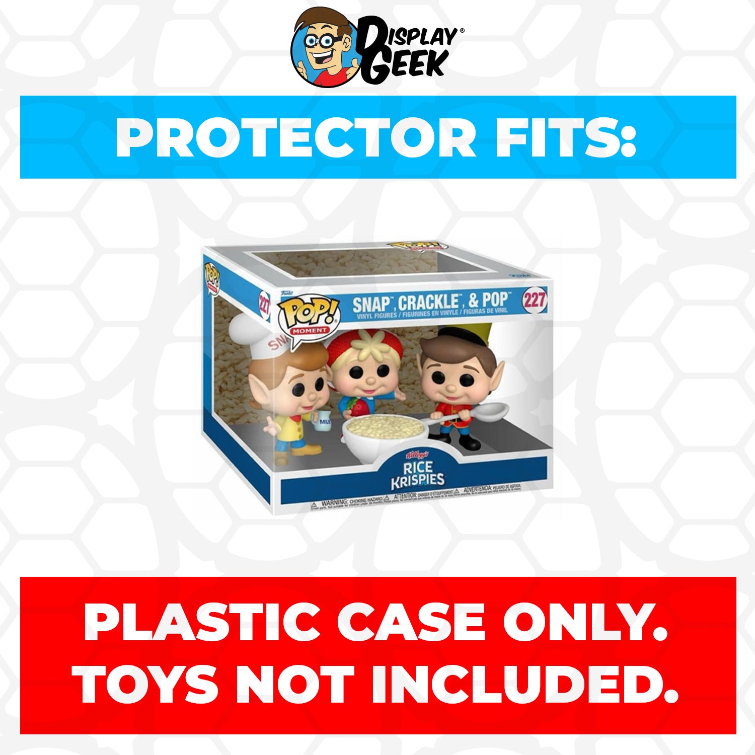 Pop Protector for Rice Krispies Snap, Crackle & Pop #227 Funko Pop Moment