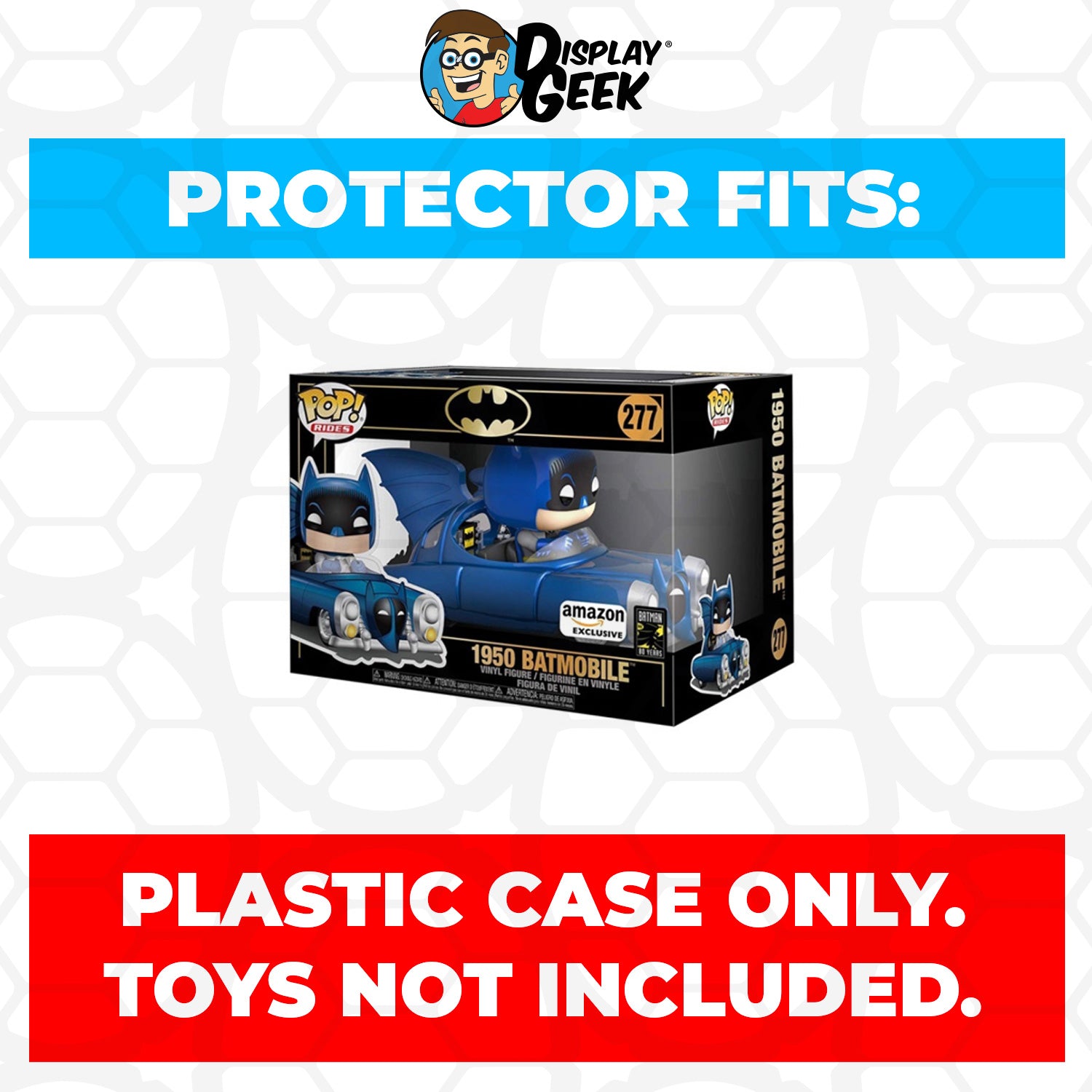 Pop Protector for Batmobile 1950 Blue Metallic #277 Funko Pop Rides