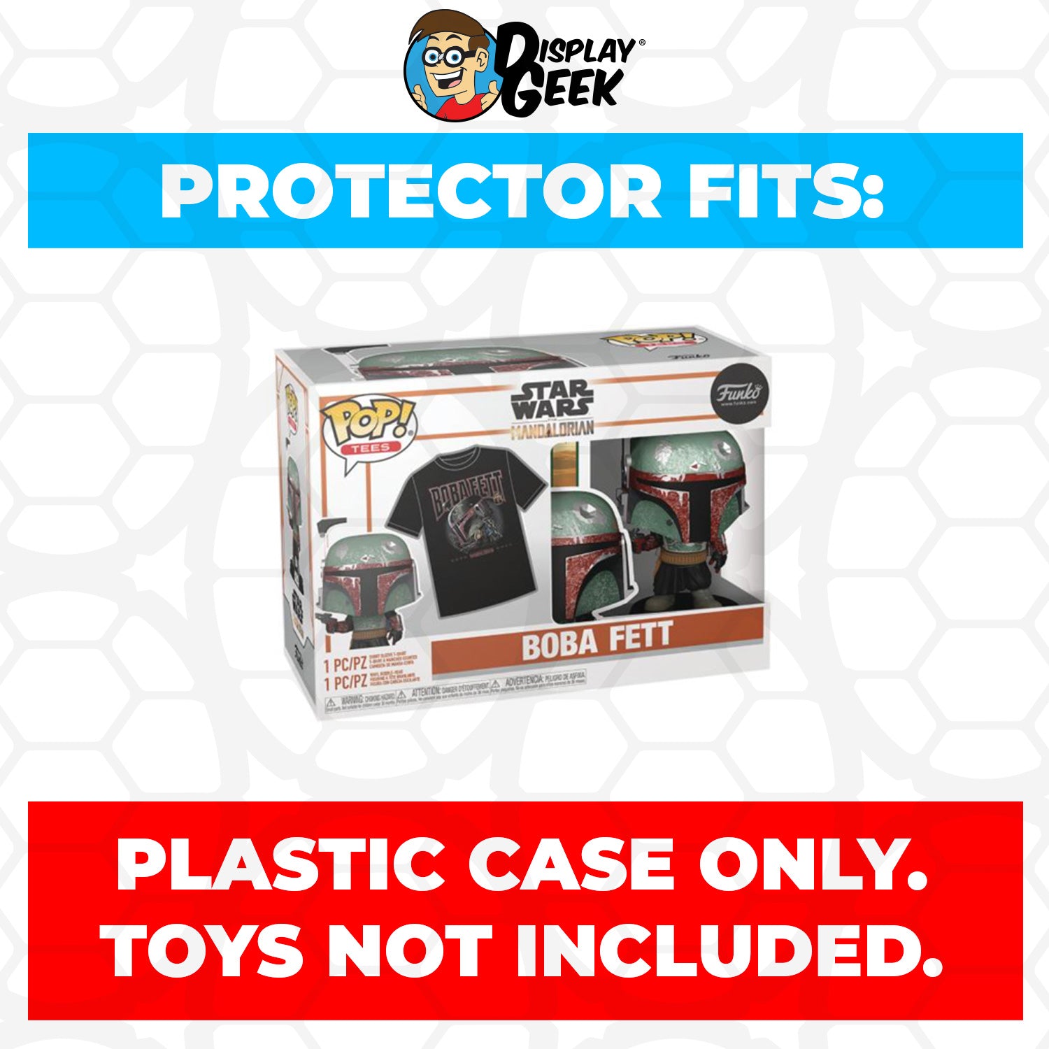 Pop Protector for Pop & Tee Boba Fett Metallic #462 Funko Box