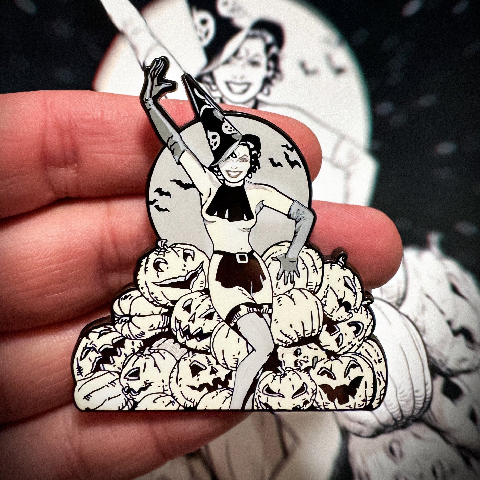 Dave Stevens "Pumpkin Pie" Enamel Pin