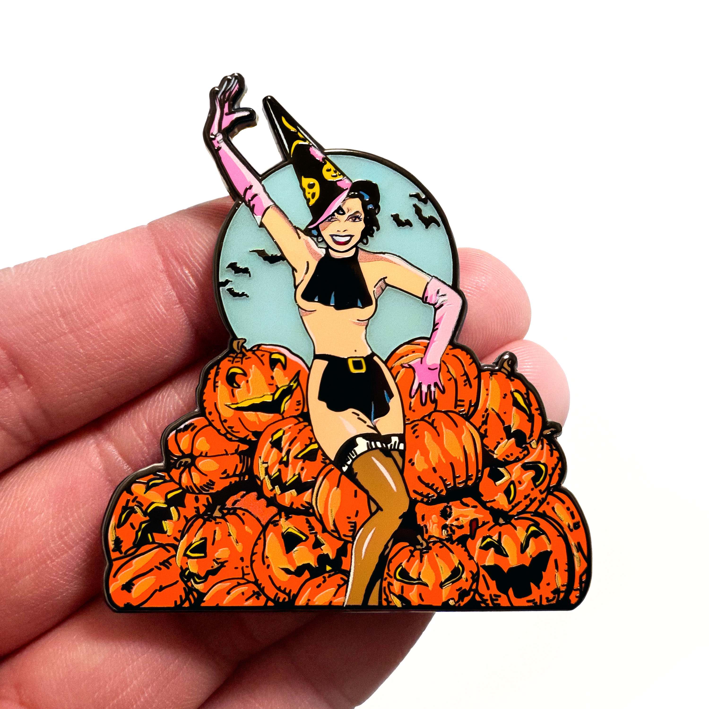 Dave Stevens "Pumpkin Pie" Enamel Pin