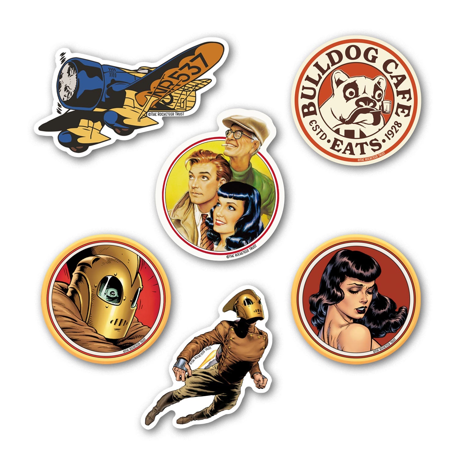 The Rocketeer Sticker Combo Pack