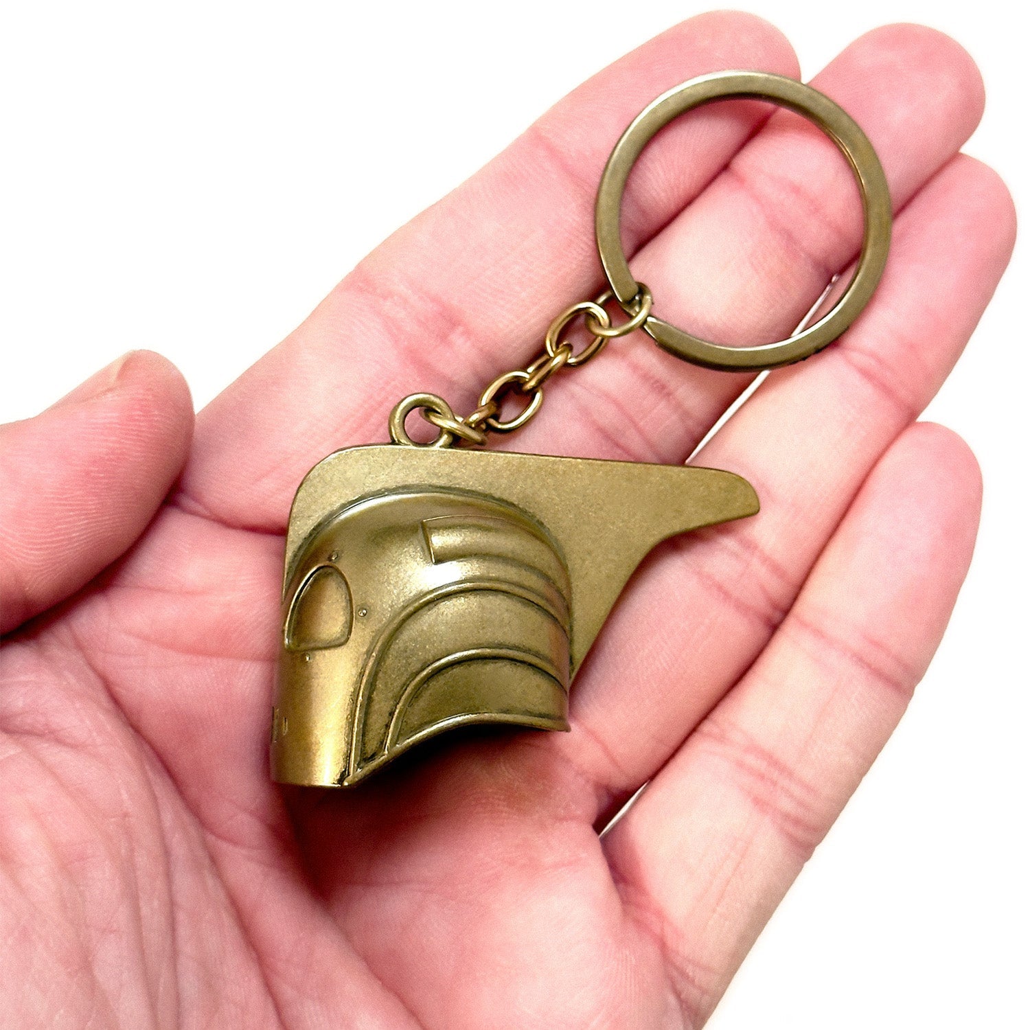 The Rocketeer Helmet Keychain - Antique Gold