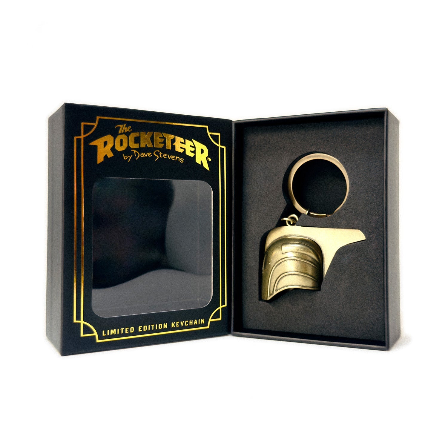 The Rocketeer Helmet Keychain - Antique Gold