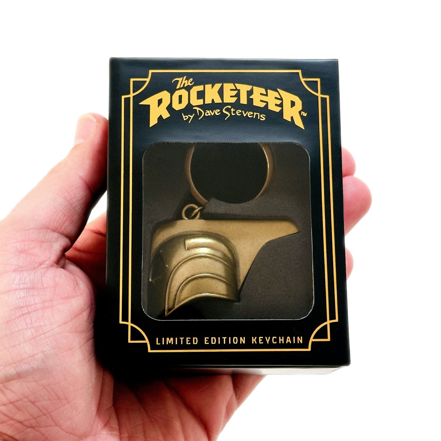 The Rocketeer Helmet Keychain - Antique Gold