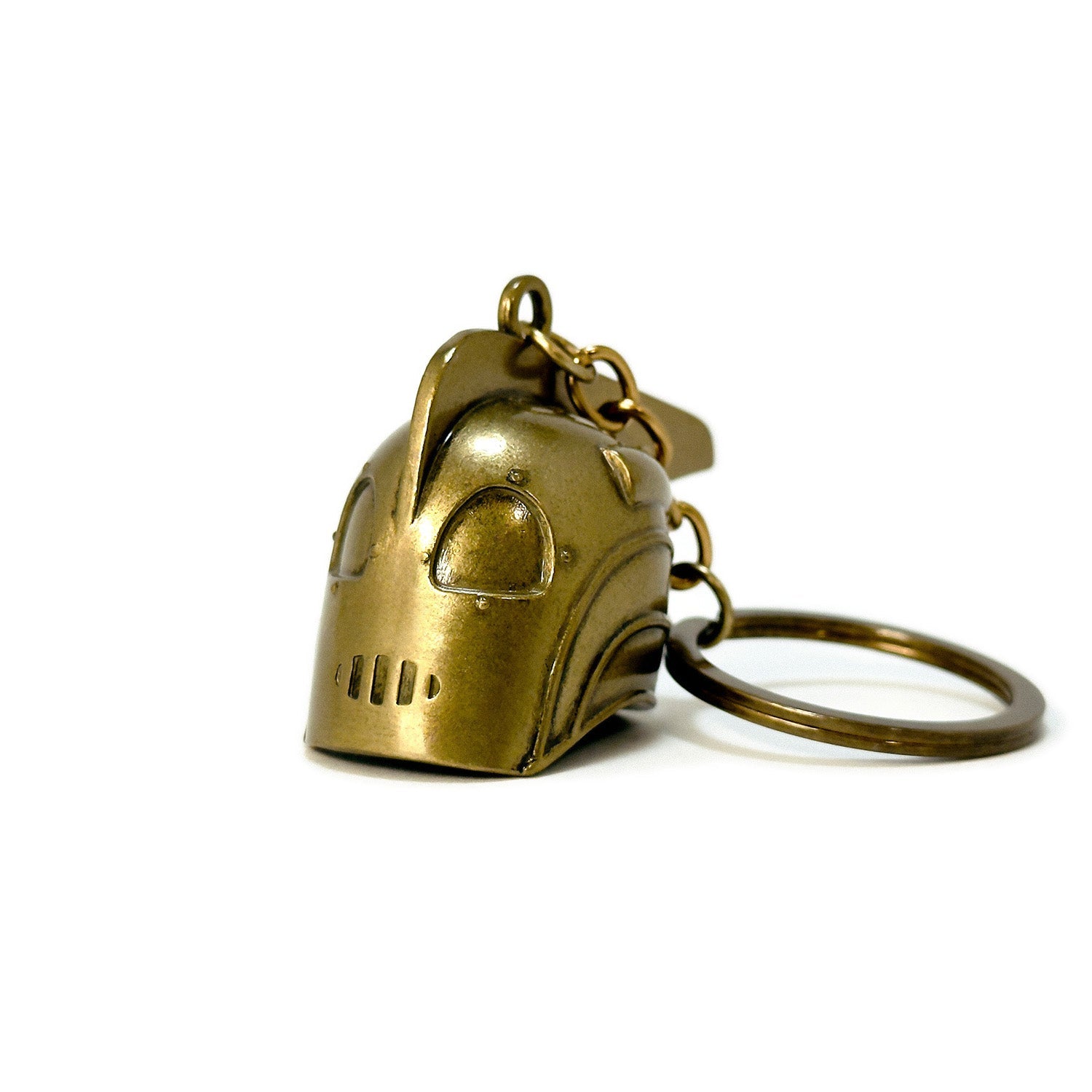 The Rocketeer Helmet Keychain - Antique Gold