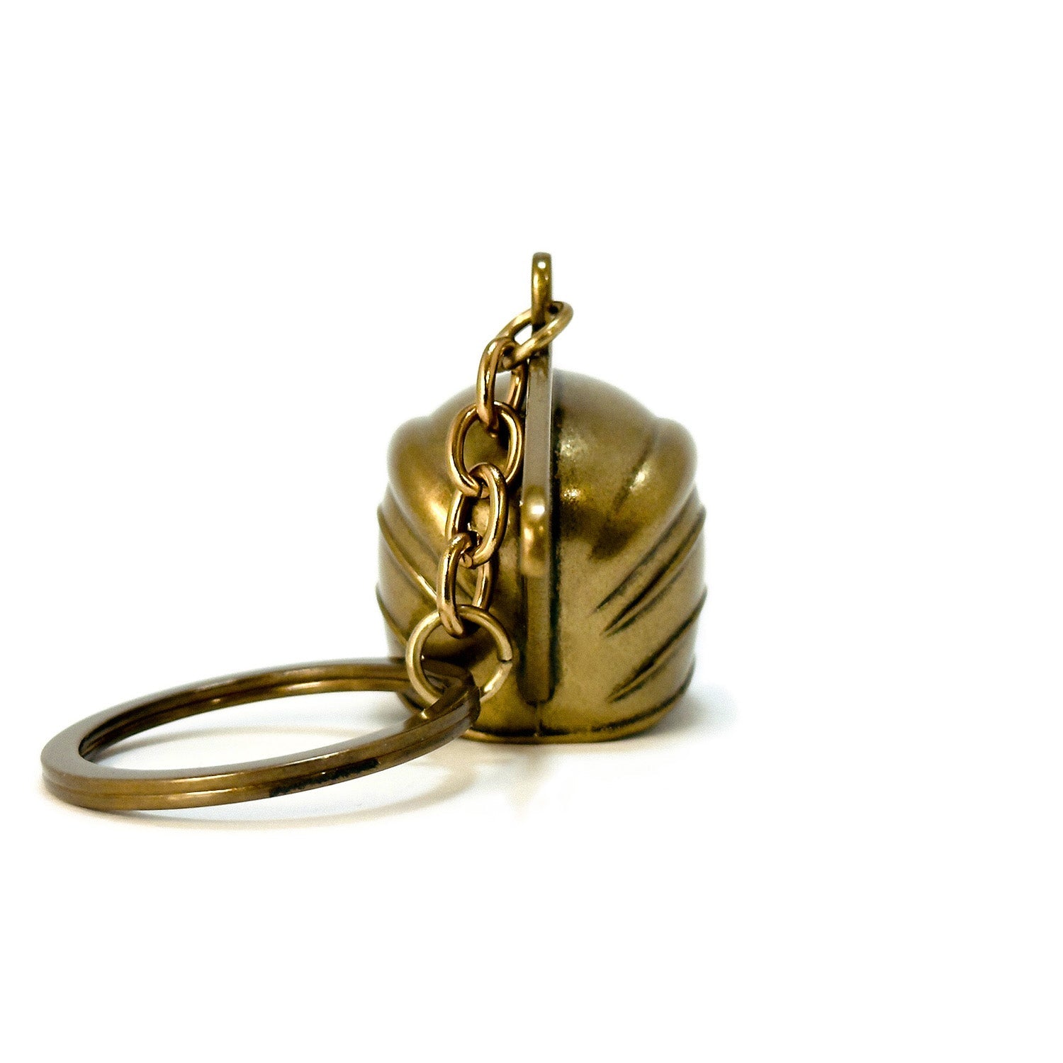 The Rocketeer Helmet Keychain - Antique Gold