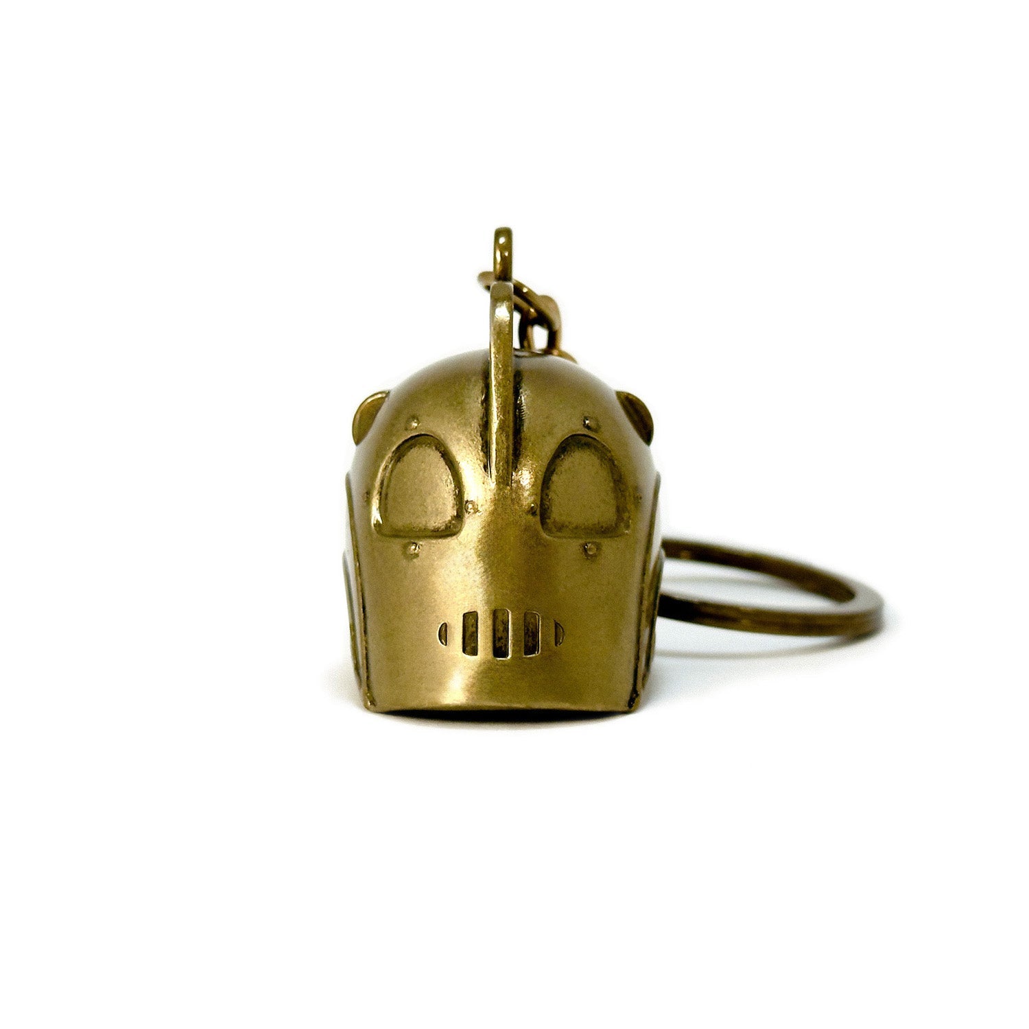 The Rocketeer Helmet Keychain - Antique Gold