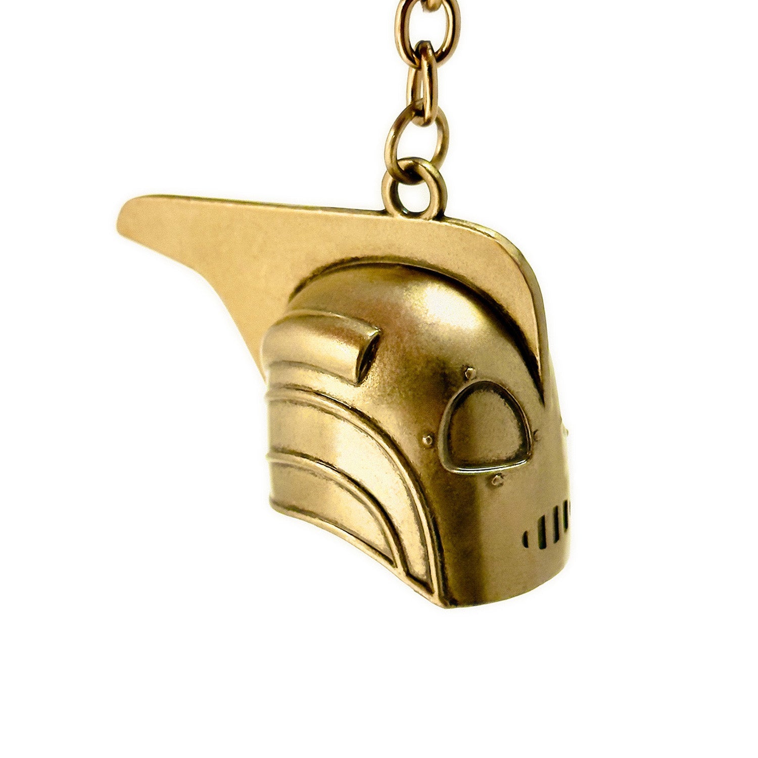 The Rocketeer Helmet Keychain - Antique Gold