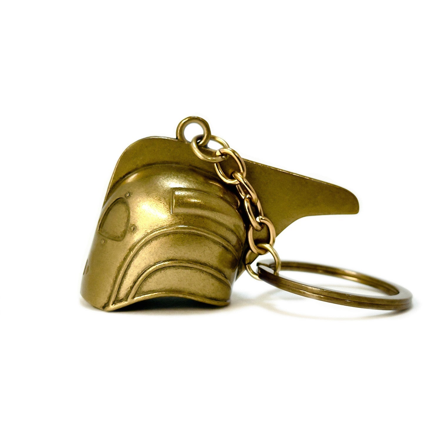 The Rocketeer Helmet Keychain - Antique Gold