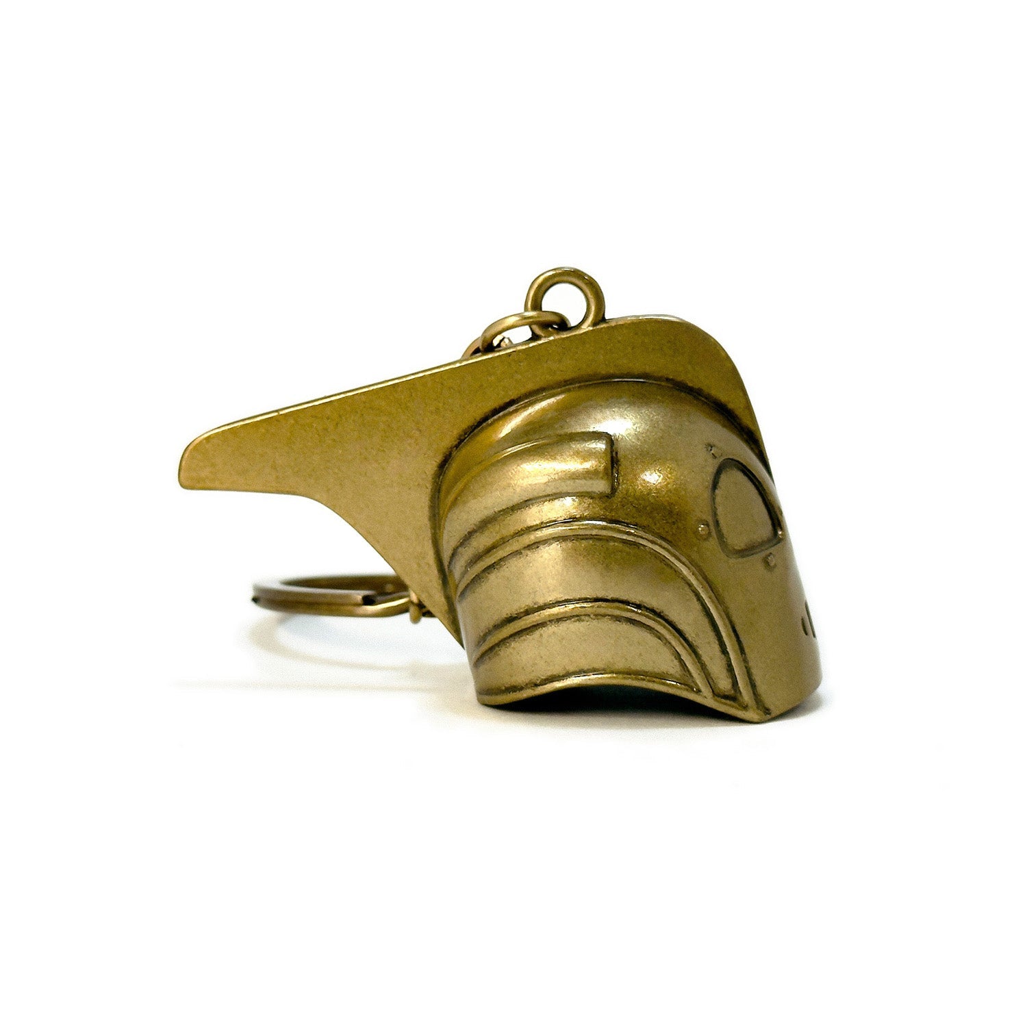 The Rocketeer Helmet Keychain - Antique Gold
