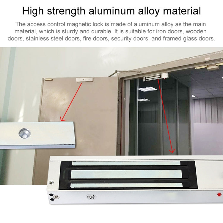 YH-280 Single Door Magnetic Lock With LED (600Lbs)