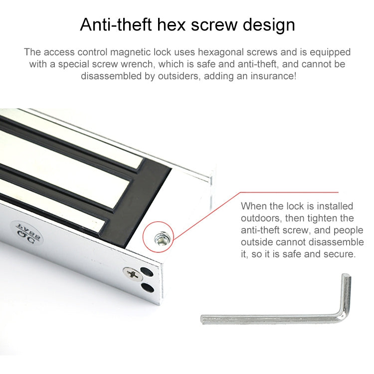 YH-280D Double Door Magnetic Lock (280kg)