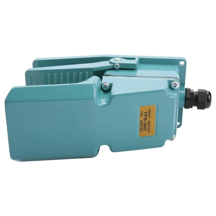 TFS-302 AC 250V 15A Anti-slip Metal Case Foot Control Pedal Switch