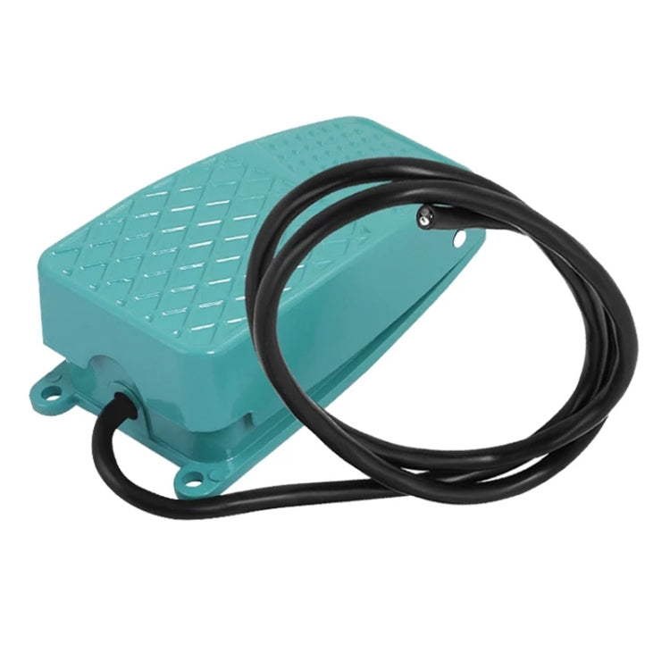 TFS-2 AC 250V 10A Anti-slip Metal Case Foot Control Pedal Switch, Cable Length: 90cm