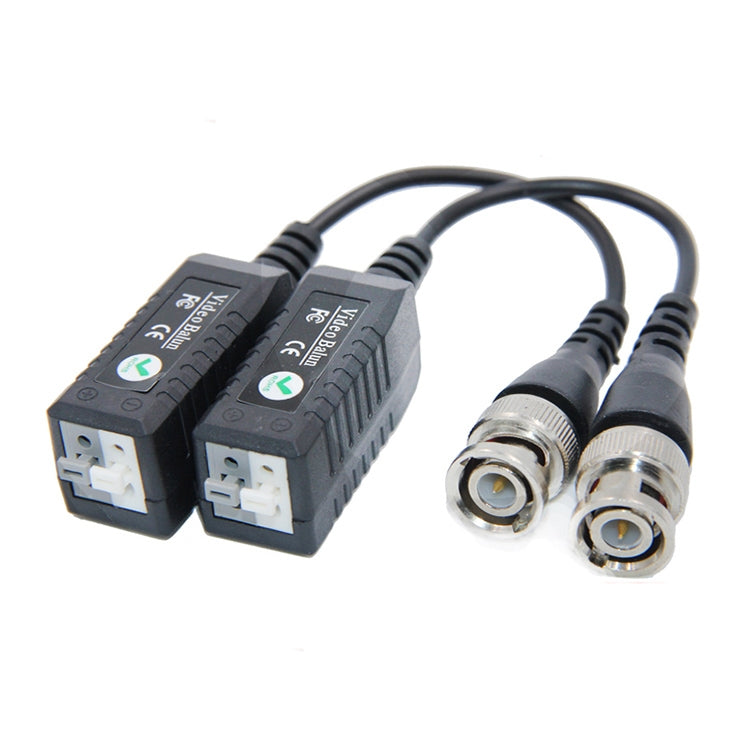 CCTV Via Twisted Pairs Passive UTP Video Transceiver(Black)