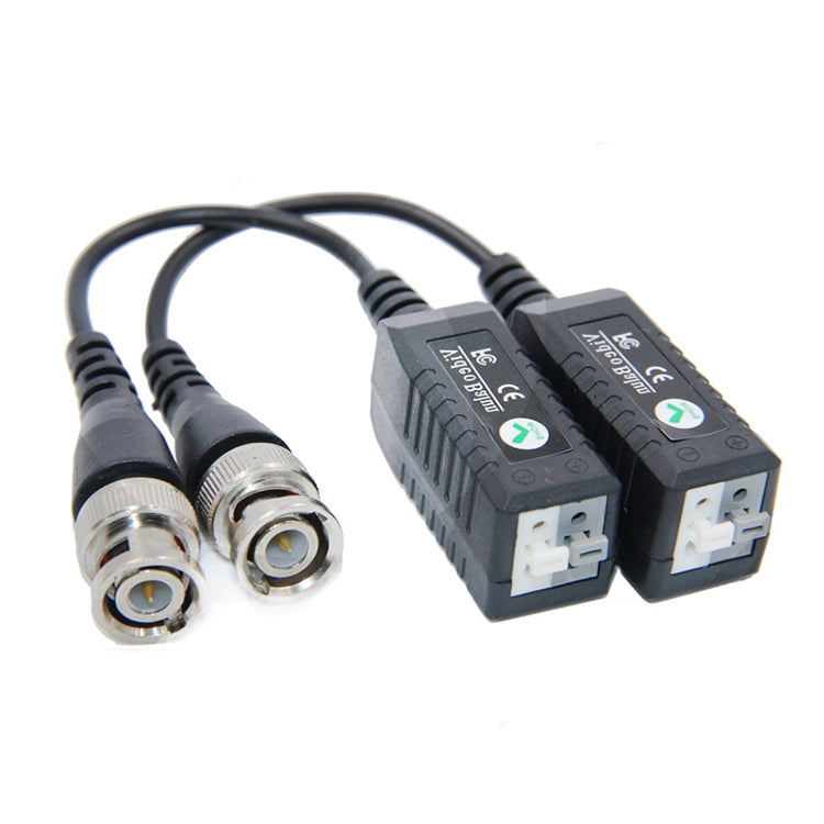 CCTV Via Twisted Pairs Passive UTP Video Transceiver(Black)
