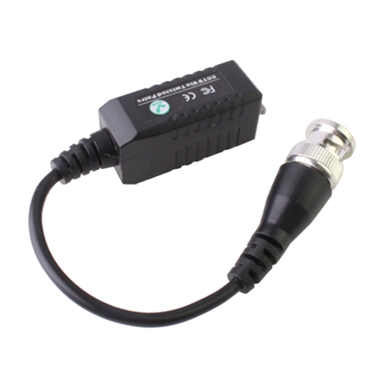 CCTV Via Twisted Pairs Passive UTP Video Transceiver(Black)