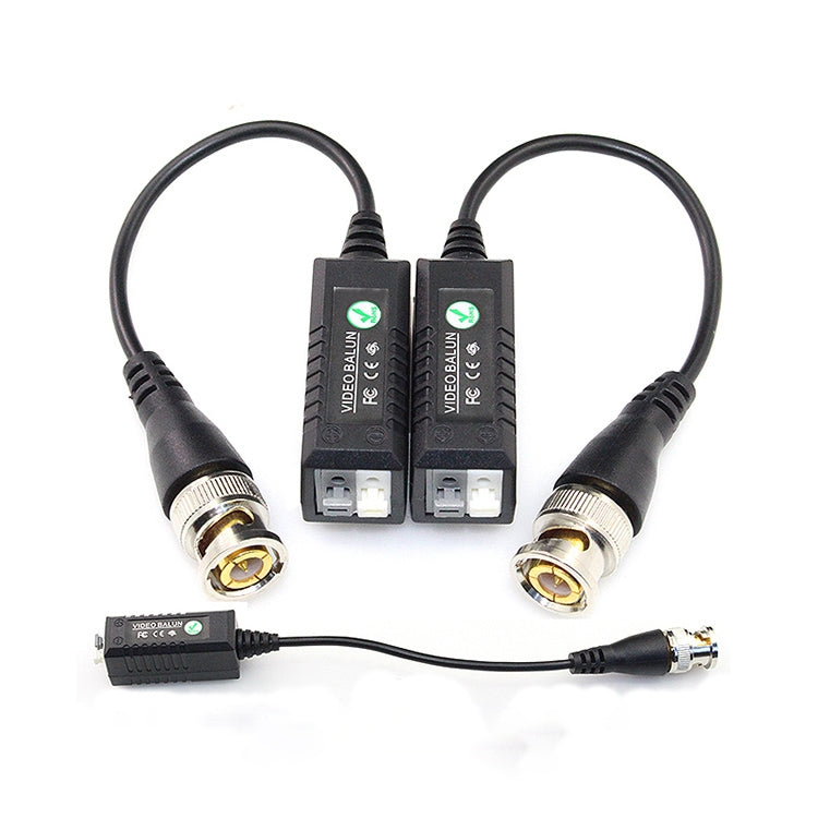 CCTV Via Twisted Pairs Passive UTP Video Transceiver(Black)