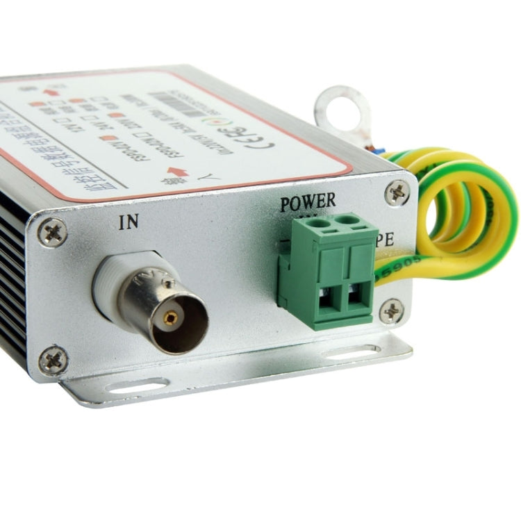 FSPD-02 2 in 1 CCTV Video Monitor Surge Arrester(Black)