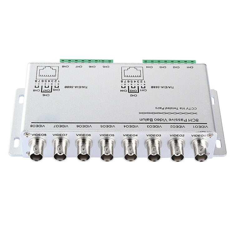 8 Channel Passive UTP Video Balun(Silver)