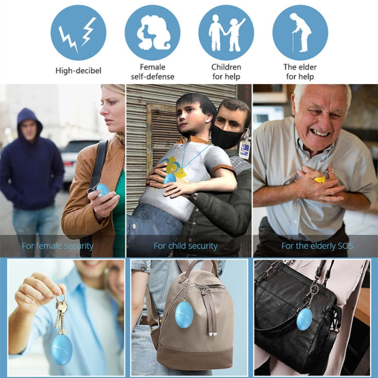 XD-FDQ Football Personal Alarm Safety Keychain(Light Blue)