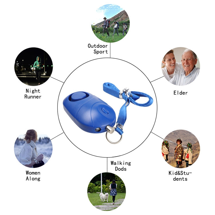 Personal Alarm Safety with Flashlight / Neck Strap(Blue)