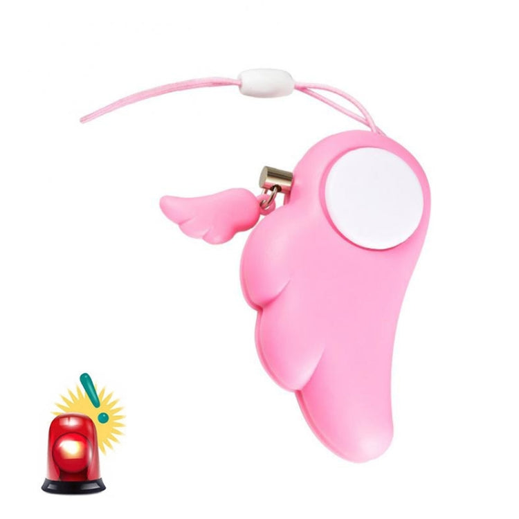Angel Wing Anti-rape Device Personal Alarm, Self-defense Defend Wolf, Mini Alarm with 90dB Alarm Sound for Girl and Kids(Pink)