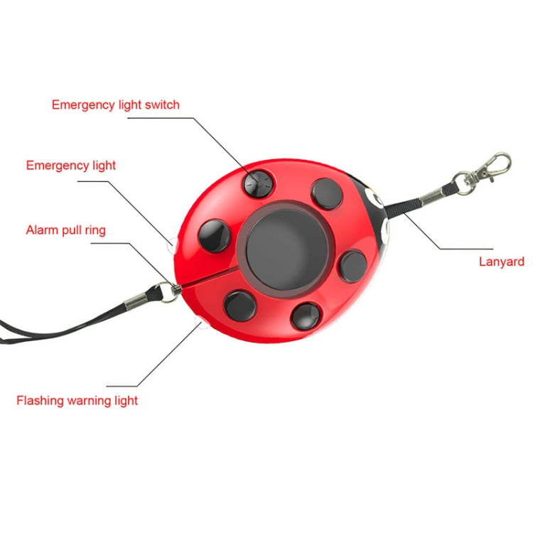Ladybug Personal Alarm, Self-defense Defend Wolf, Mini Alarm for Girl and Kids(Red)