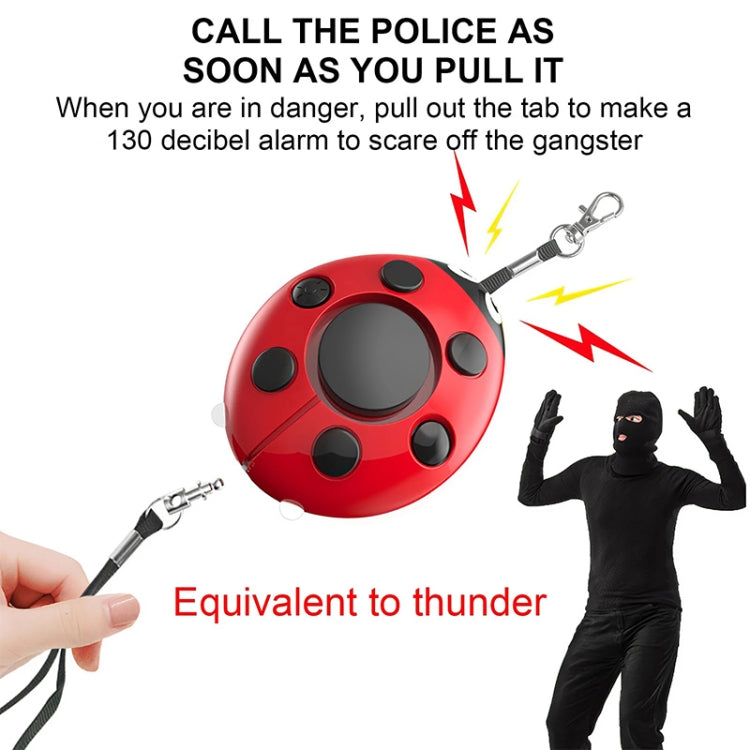 Ladybug Personal Alarm, Self-defense Defend Wolf, Mini Alarm for Girl and Kids(Red)