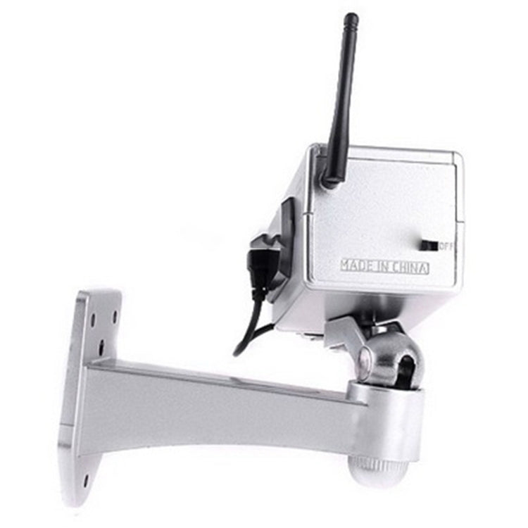 Fake Dummy Wireless Surveillance IR LED Security Camera with 45 Rotation(Silver)