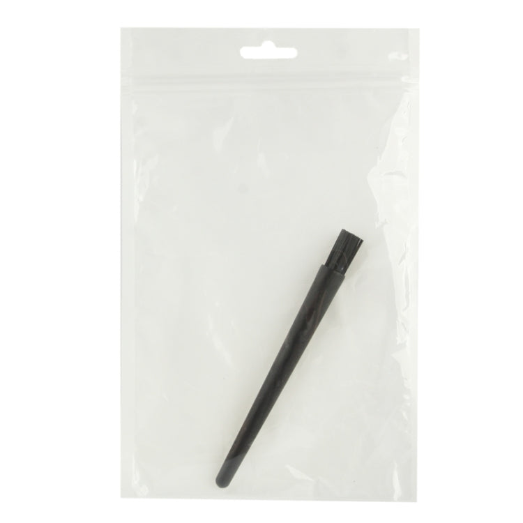 Electronic Component 7 Beam Round Handle Antistatic Cleaning Brush, Length: 12.2cm(Black)
