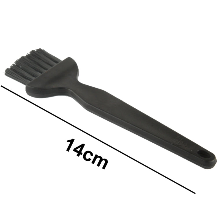 Electronic Component 7 Beam Flat Handle Antistatic Cleaning Brush, Length: 14cm(Black)