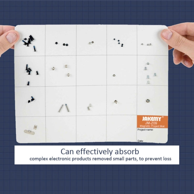 JAKEMY JM-Z09 25cm x 20cm Magnetic Project Mat with Marker Pen for iPhone / Samsung Repairing Tools