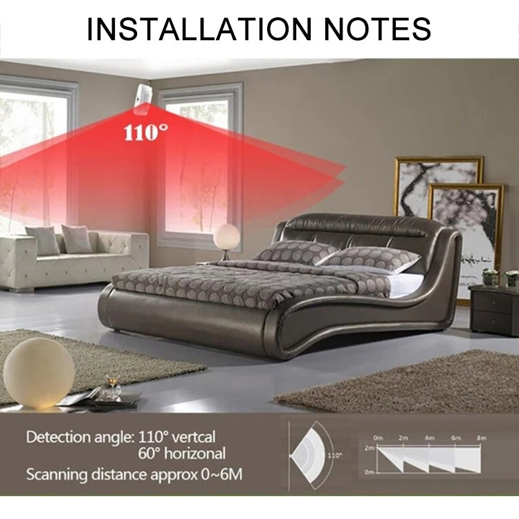 PK-210PR Wired Passive Infrared Wide Angle PIR Motion Sensor Infrared Detector Alarm(White)