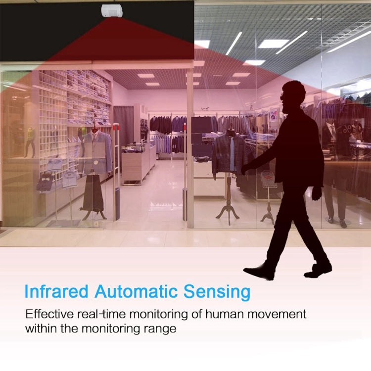 F622-108 Electro Guard Watch IR Remote Detection System / Wireless Doorbell(White)