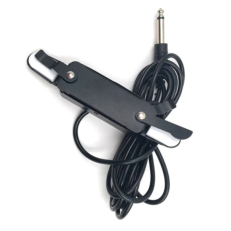 Free Hole Guitar Sound Pickup with Cable(Black)