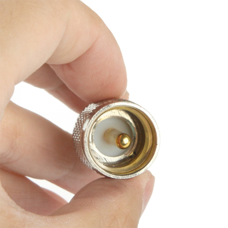 M Head Large Pin Male to BNC-K Adapter(Silver)