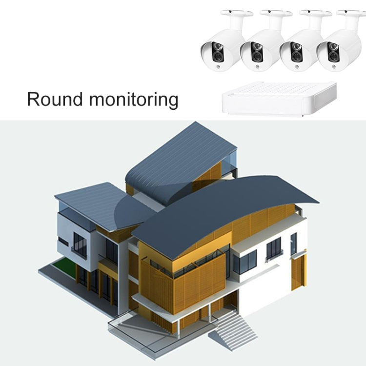 N4B3-Mini/L 4Ch 720P P2P ONVIF 1.0 Mega Pixel IP Camera NVR Kit, Support Night Vision / Motion Detection, IR Distance: 20m