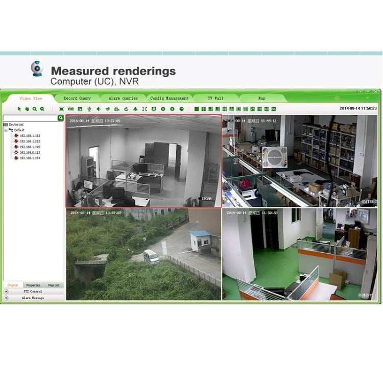 N4B3Poe 4Ch 720P P2P ONVIF 1.0 Mega Pixel IP Camera NVR Kit, Support Night Vision / Motion Detection, IR Distance: 20m