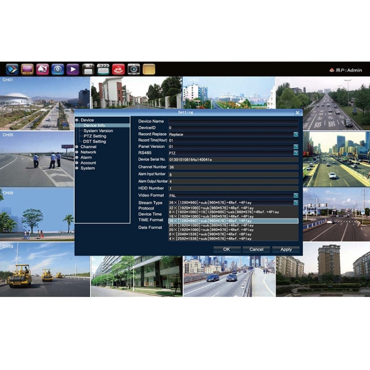 N4B7MPoe 4Ch 720P P2P ONVIF 1.0 Mega Pixel IP Camera NVR Kit, Support Night Vision / Motion Detection, IR Distance: 20m
