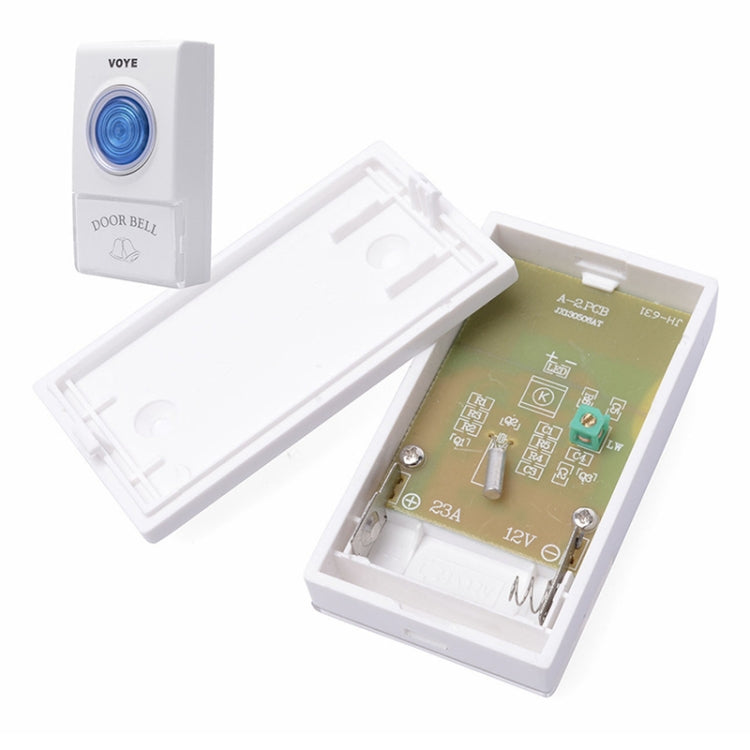 VOYE V001AB Wireless Doorbell with 2 Remote Control(White)