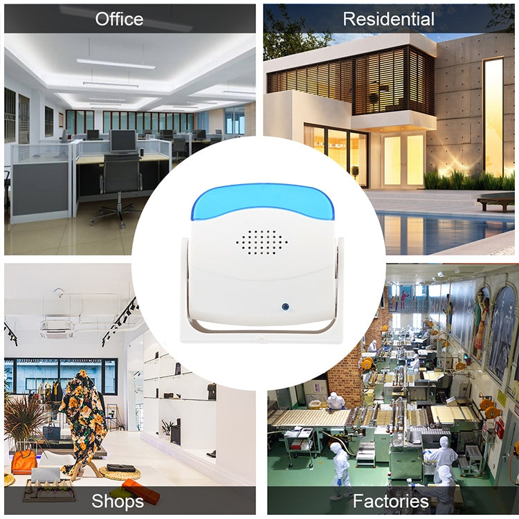 AK-01 Electronic Guest-Saluting Wireless Doorbell(White)