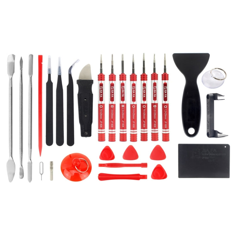 JIAFA JF-8175 28 in 1 Electronics Repair Tool Kit with Portable Bag for Repair Cell Phone, iPhone, MacBook and More