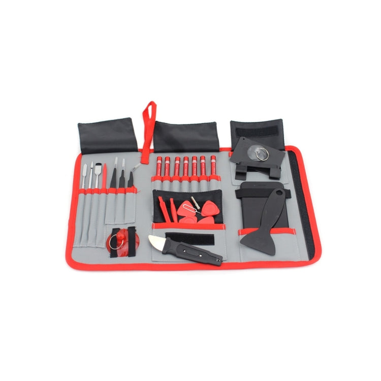 JIAFA JF-8175 28 in 1 Electronics Repair Tool Kit with Portable Bag for Repair Cell Phone, iPhone, MacBook and More