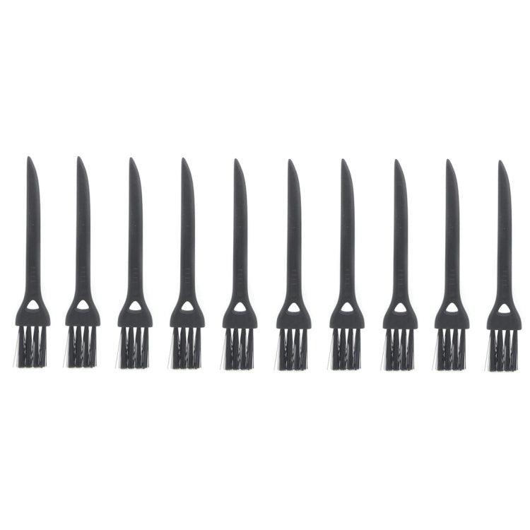 10 PCS JIAFA P8842 Flat Head Shrill Tail Cleaning Brush, Length: 8.5cm(Black)