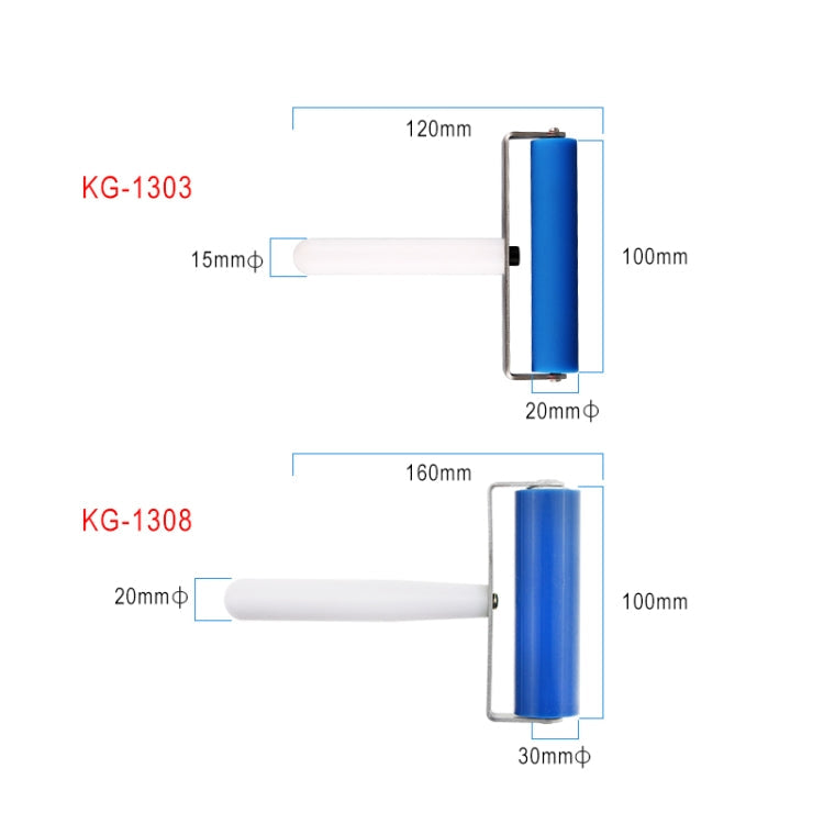 Kaisi 1303 Silicone Roller Tool Mobile Cell Phone Screen Protector Pasting Roller Wheel LCD OCA Polarizing Tools